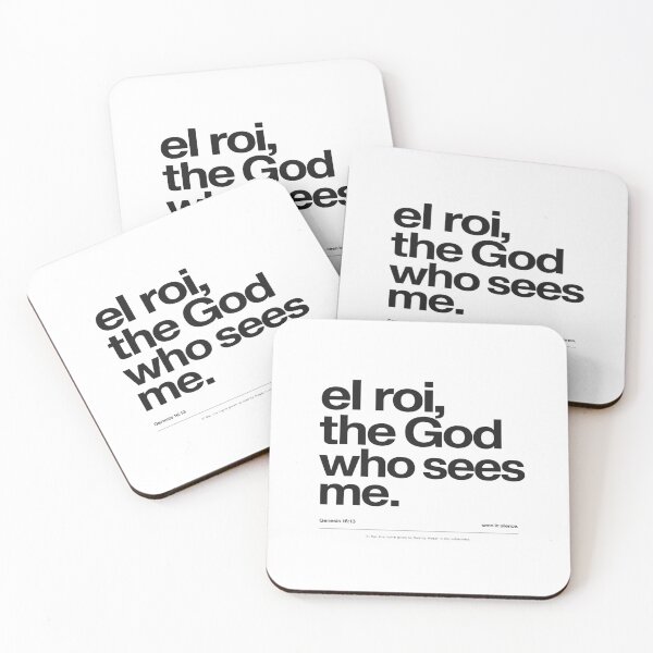Item preview, El Roi The God Who Sees Me | Minimalist Christian Typography Design Inspired by Genesis 16:13 designed and sold by Bright Nest Studio.