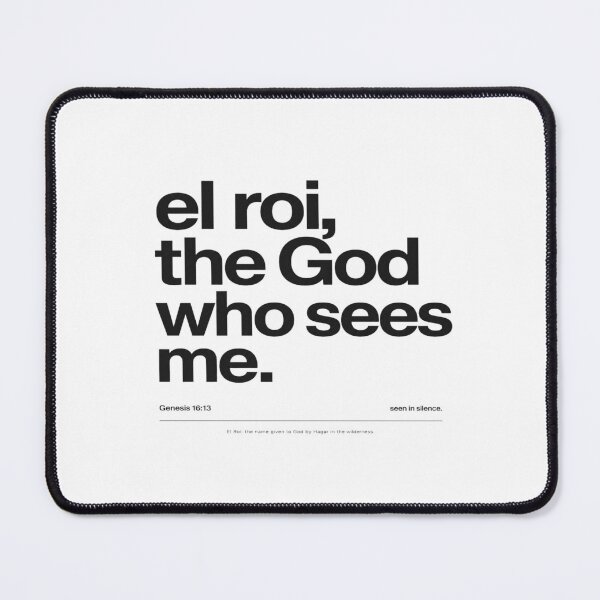Item preview, El Roi The God Who Sees Me | Minimalist Christian Typography Design Inspired by Genesis 16:13 designed and sold by Bright Nest Studio.
