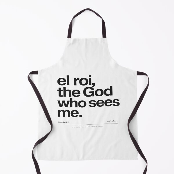 Item preview, El Roi The God Who Sees Me | Minimalist Christian Typography Design Inspired by Genesis 16:13 designed and sold by Bright Nest Studio.