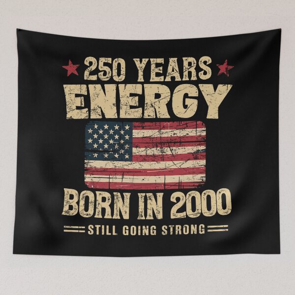 Item preview, Born in 2000 Vintage Birthday 250 Years Energy Design designed and sold by LiviuGligoros.