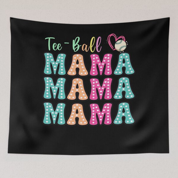 Item preview, Cute Tee Ball Mama Colorful Polka Dot Shirt designed and sold by LashondaGreen89.