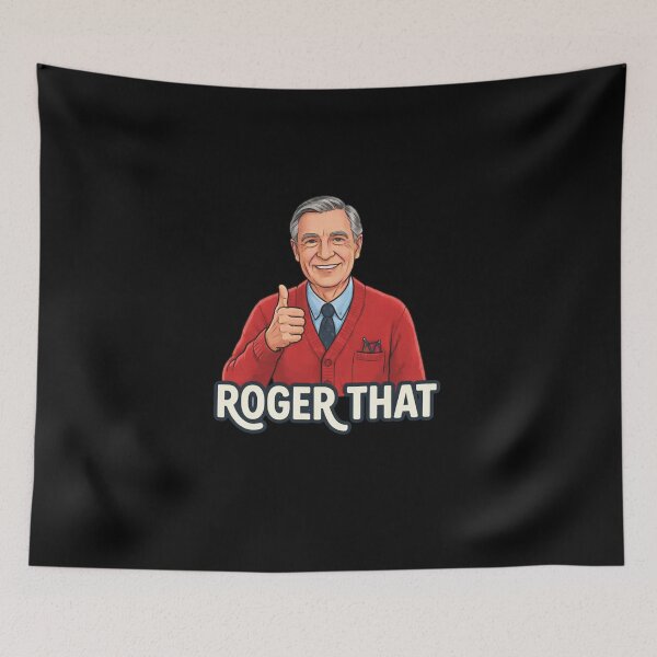 Item preview, Roger That Vintage TV Host  Thumbs Up from Mr Rogers Illustration designed and sold by TGonlinestore.