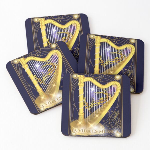 Item preview, Life is Music - Celestial Harp Tarot Card designed and sold by Diseño que alegran tu día.