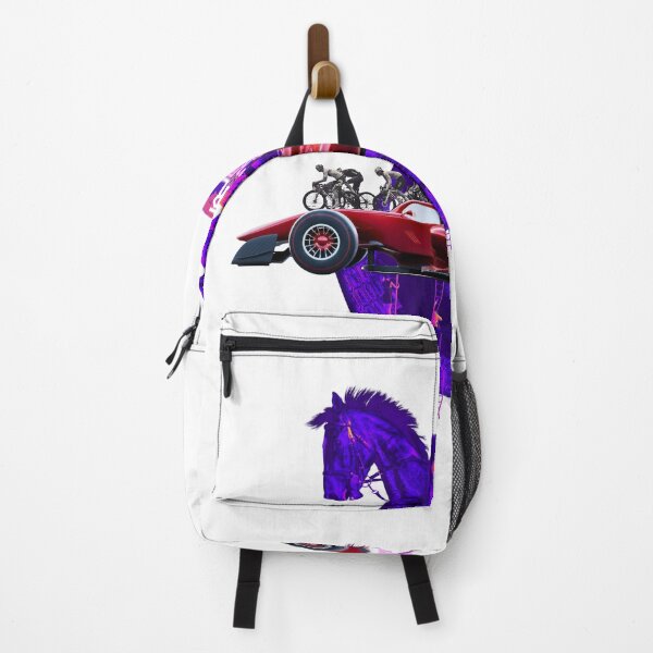 Item preview, Neon Racing Evolution Art | Horse & Formula Car Surreal Design designed and sold by TRENDORART.