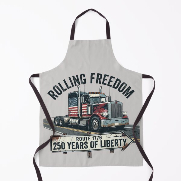 Item preview, Rolling Freedom American Truck Route 1776 Patriotic 250 Years of Liberty Vintage designed and sold by CF_VintageDesign.
