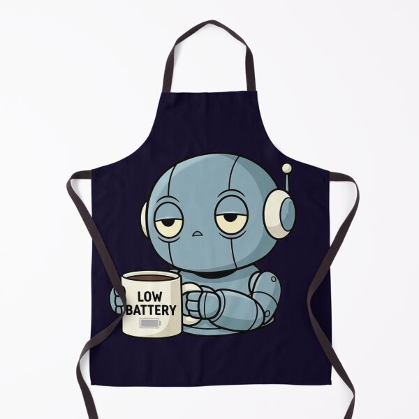 Item preview, Tired Robot with Low Battery Mug designed and sold by ChaosNest.