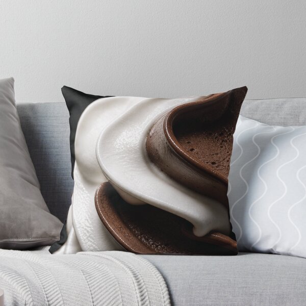 Item preview, Luxury Cream Flow Abstract Dark Chocolate Texture Aesthetic designed and sold by BengBenz.
