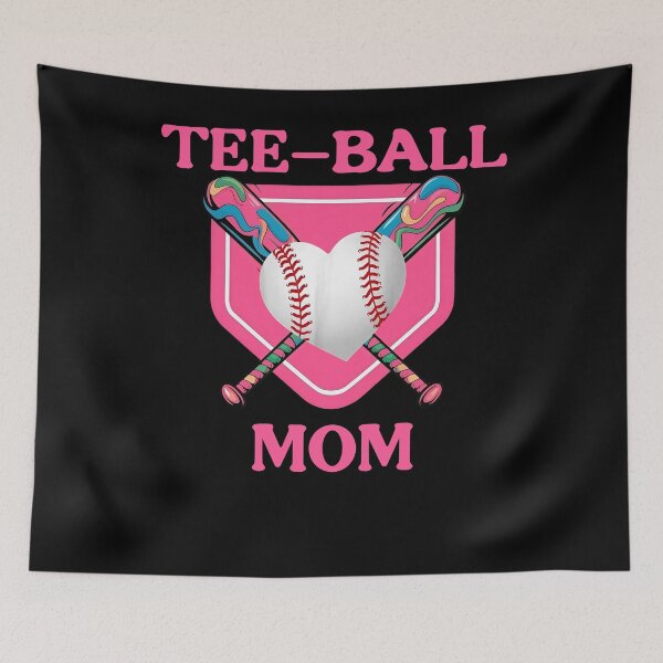 Item preview, Pink Tee Ball Mom Baseball Shirt designed and sold by LashondaGreen89.