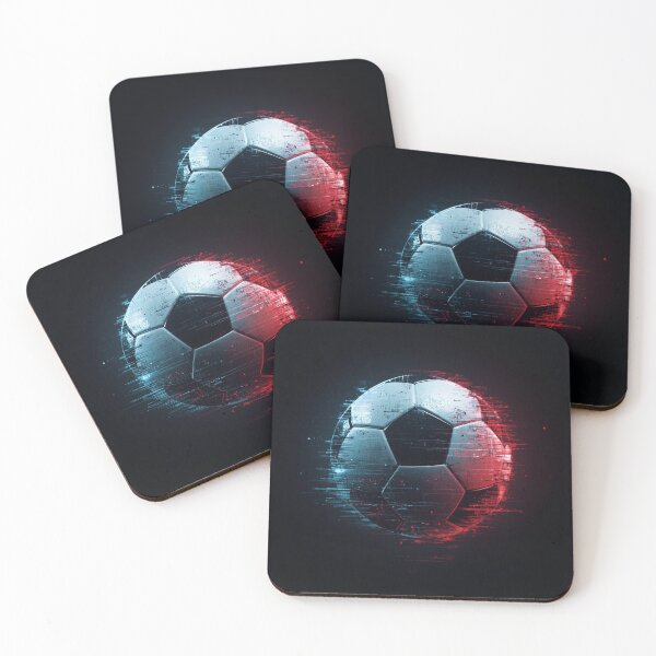Item preview, Glitch Soccer Energy – Cyber Football Design designed and sold by Pigmentra.