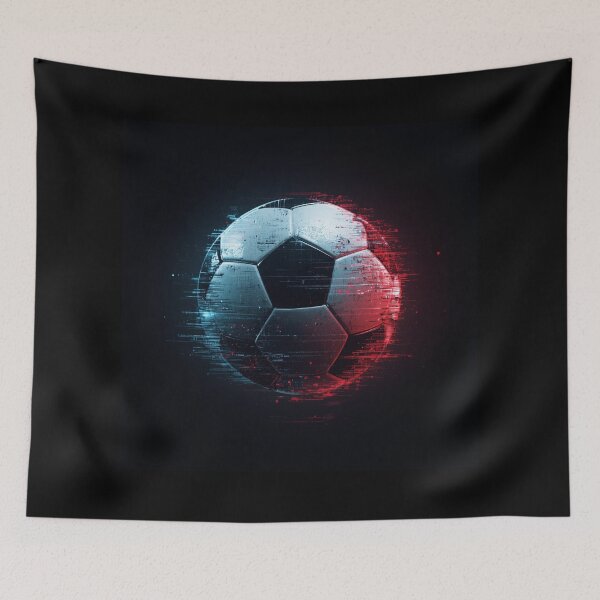 Item preview, Glitch Soccer Energy – Cyber Football Design designed and sold by Pigmentra.