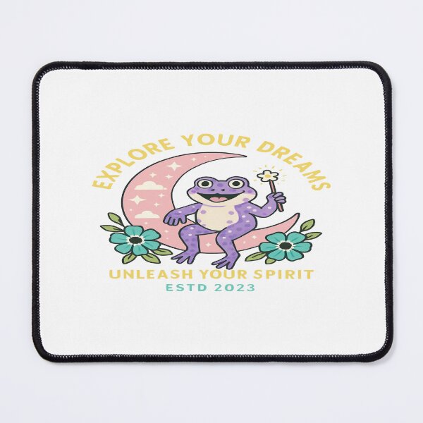 Item preview, Explore Your Dreams Frog on Moon | Whimsical Magical Creature Art with Stars & Positive Energy designed and sold by Bright Nest Studio.