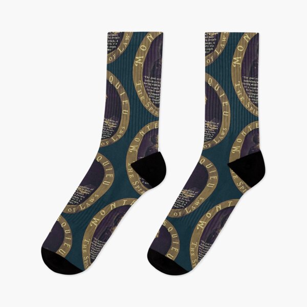 Item preview, Montesquieu quote: The good sense and happiness of individuals largely consists in their having middling talents and fortunes.  designed and sold by artbleed.