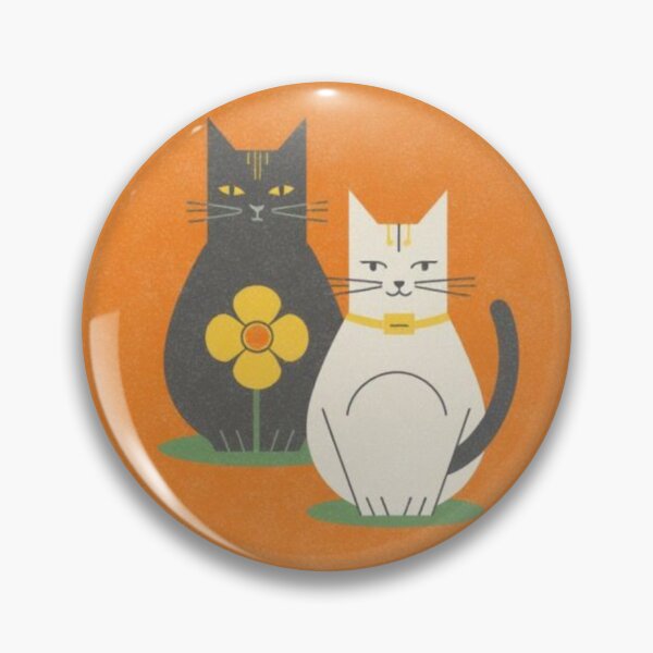 Item preview, Cute Mid Century Modern Floral Cats designed and sold by mellow-koko.