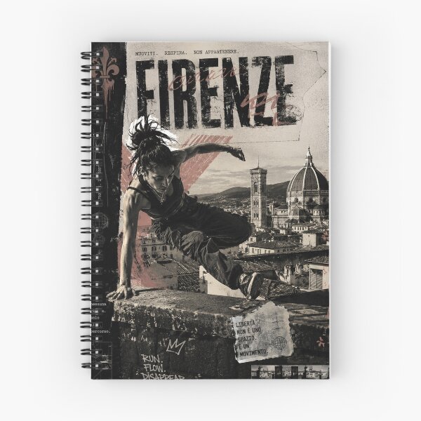 Item preview, Florence Rooftop Runner | Underground Parkour Art Print designed and sold by DrizzyV.