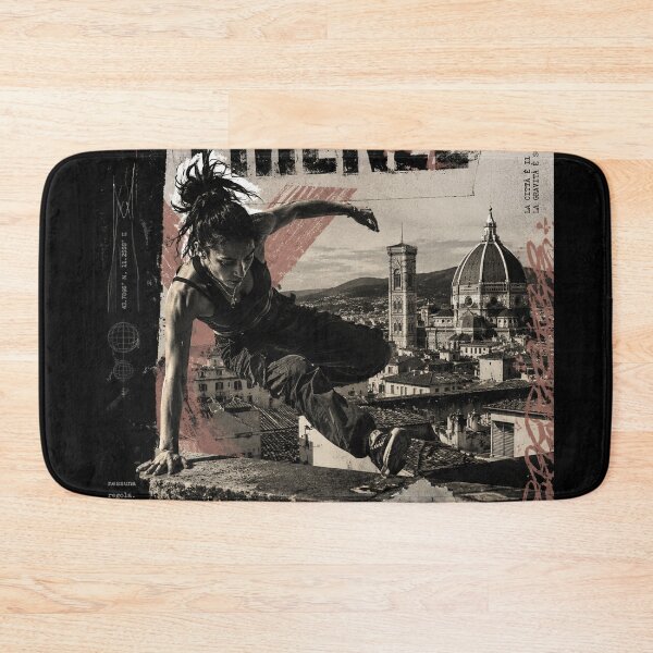Item preview, Florence Rooftop Runner | Underground Parkour Art Print designed and sold by DrizzyV.