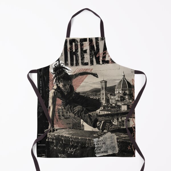 Item preview, Florence Rooftop Runner | Underground Parkour Art Print designed and sold by DrizzyV.