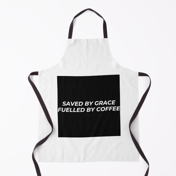 Item preview, Saved By Grace Fuelled By Coffee Funny Christian Shirt designed and sold by CarvedInTruth.