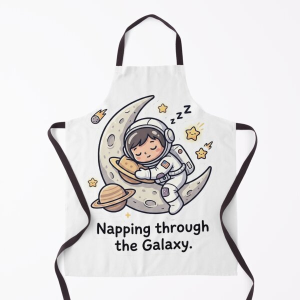 Item preview, Cute Astronaut Sleeping on Moon Galaxy Aesthetic Sticker designed and sold by JeevanStickers.