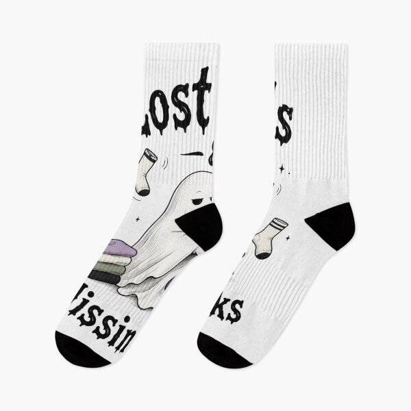 Item preview, Funny Ghost Missing Socks Laundry Art designed and sold by InkNovaLab.