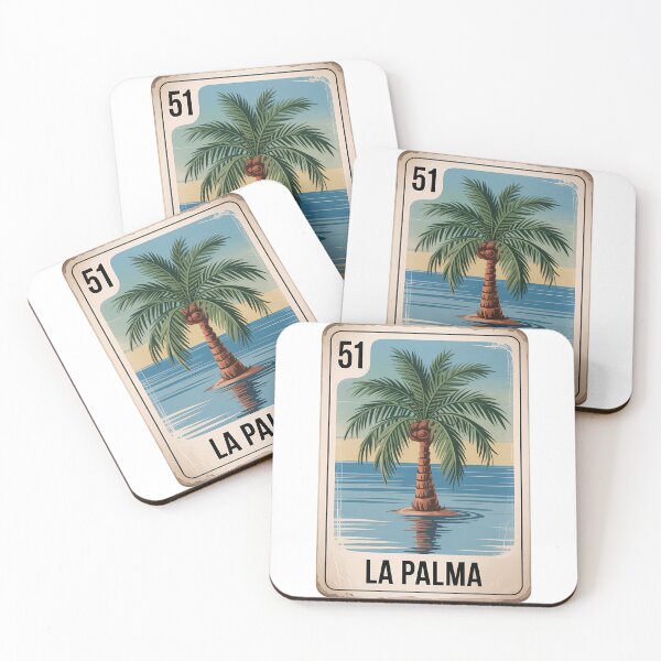 Item preview, La Palma Mexican Beach Palm Tree Chicano Bingo Card designed and sold by TrinaEspinoza.