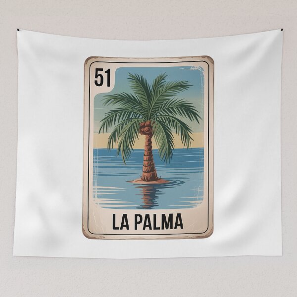 Item preview, La Palma Mexican Beach Palm Tree Chicano Bingo Card designed and sold by TrinaEspinoza.