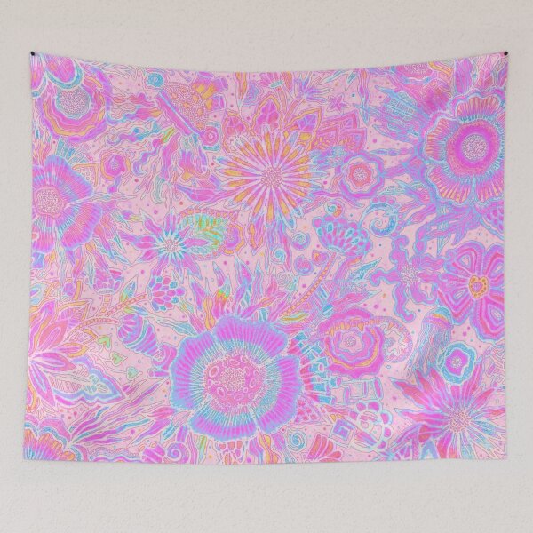 Item preview, NAMMU: Ethereal Dream - Pastel Maximalist Hand-Drawn Floral Art designed and sold by Bloom Theory.