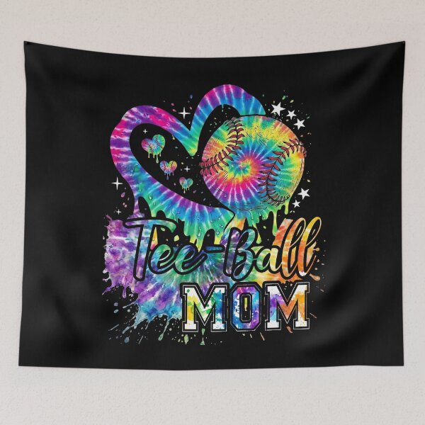Item preview, Tie Dye Tee Ball Mom Shirt designed and sold by LashondaGreen89.