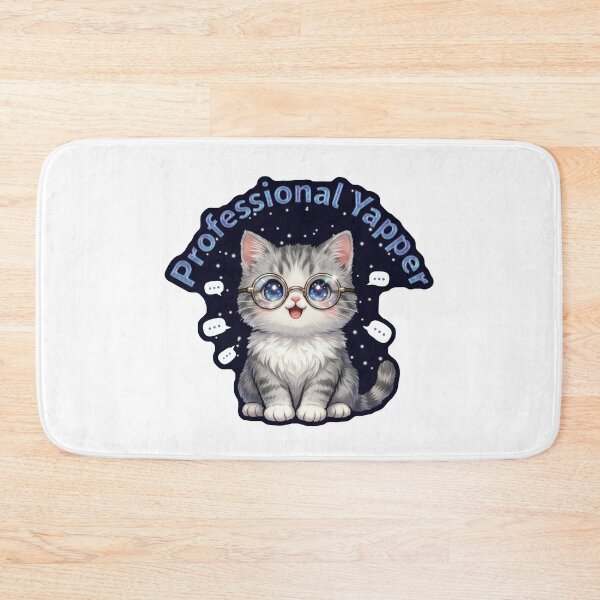 Item preview, Professional Yapper: Midnight Galaxy Cat designed and sold by MalisoStickers.