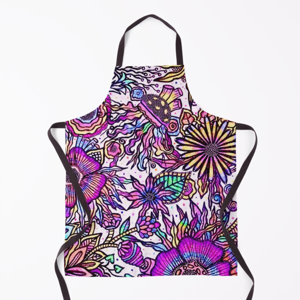 Item preview, NAMMU: Primordial Source - Original Maximalist Hand-Drawn Floral Art designed and sold by Bloom Theory.