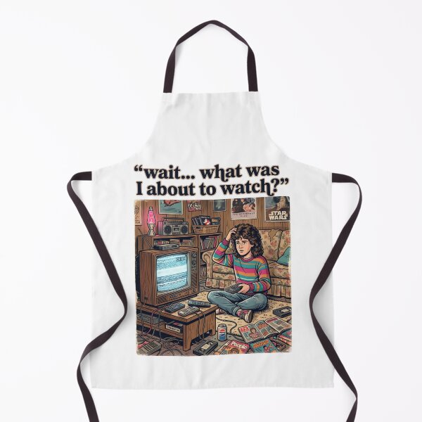 Item preview, Wait… What Was I About to Watch? Funny Retro 80s TV Nostalgia Design designed and sold by urbinet.