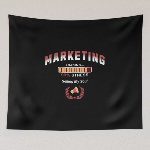 Item preview, Marketing Student Loading 99% Stress Funny Digital Marketing designed and sold by Esoniana Design.