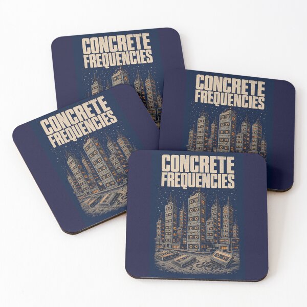 Item preview, Retro Concrete Jungle Frequency Cassette Tape Nighttime Cityscape  designed and sold by ActOnyx Designs.