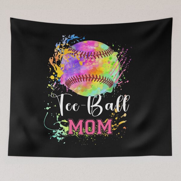 Item preview, Colorful Splash Tee Ball Mom Baseball Shirt designed and sold by LashondaGreen89.