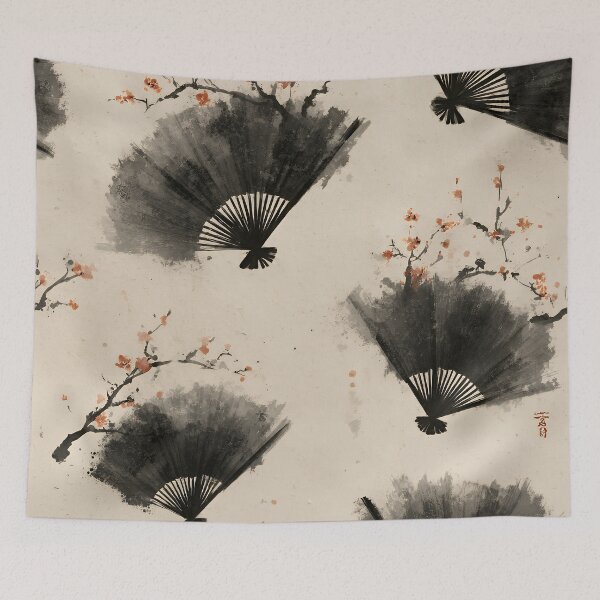 Item preview, Japanese Kimono Pattern – Timeless Minimal Textile Design designed and sold by ZIPANG-JAPAN.
