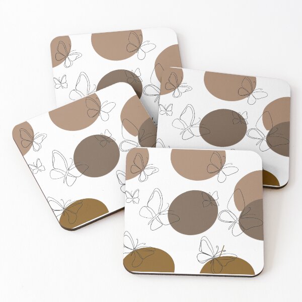 Item preview, Minimal Butterfly Line Art – Neutral Boho Aesthetic Pattern designed and sold by Barelythere2324.