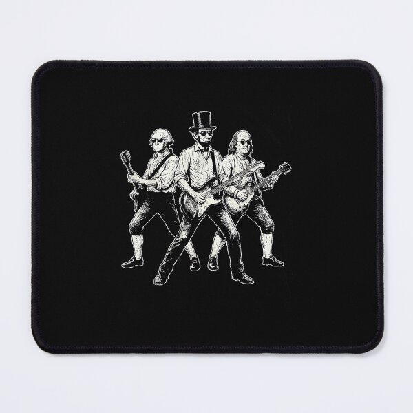 Item preview, Presidents Playing Guitar Funny Rock Band July 4th Vintage designed and sold by KudoJunichironl.