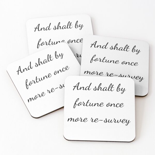 Item preview, "And shalt by fortune once more re-survey" - handwriting black designed and sold by ariksworld.