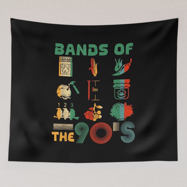 Item preview, Retro Popular Music Bands of The 90s Funny Vintage Rock Band designed and sold by KudoJunichironl.