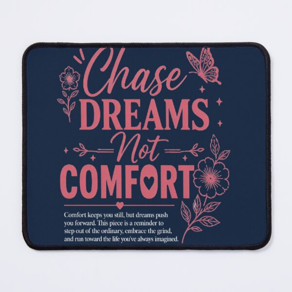 Item preview, Chase Dreams Not Comfort Shirt | Motivational Quote Aesthetic Tee | Self Growth Inspiration designed and sold by DesignerThreads.