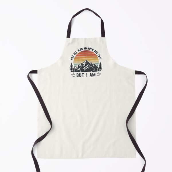 Item preview, Funny Not All Who Wander Are Lost But I Am Vintage Hiking Mountain designed and sold by RareBunny.