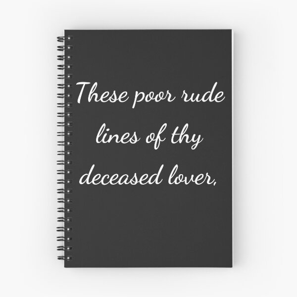 Item preview, "These poor rude lines of thy deceased lover," - handwriting white designed and sold by ariksworld.