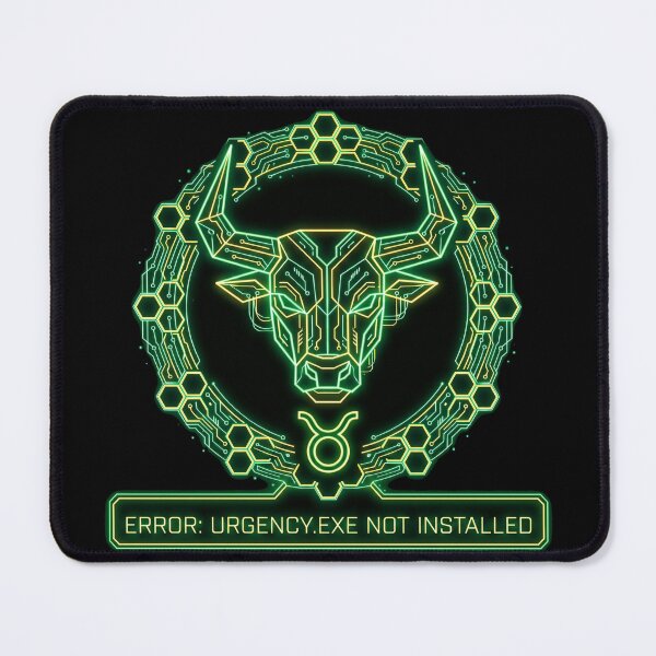 Item preview, Taurus Cyberpunk Zodiac Error Urgency Not Installed Funny Astrology Design designed and sold by StillWildink.