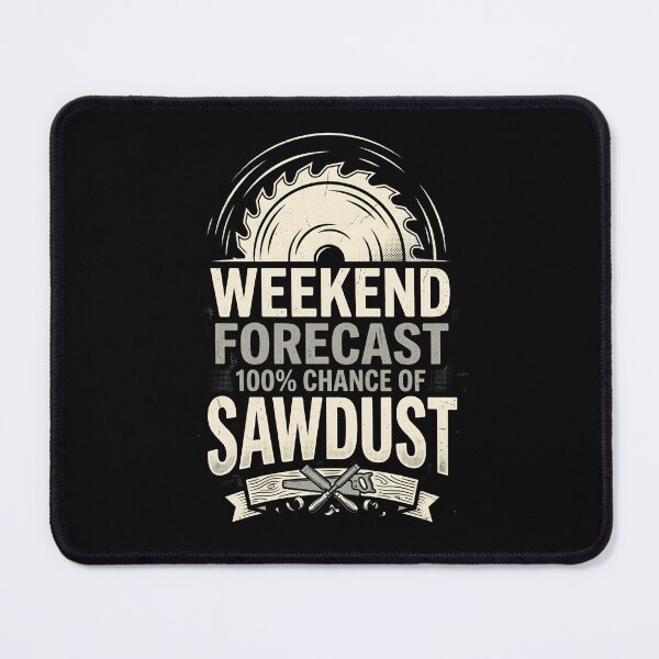 Item preview,  Weekend Forecast 100% Chance Of Sawdust Funny Woodworking designed and sold by dudelinart.