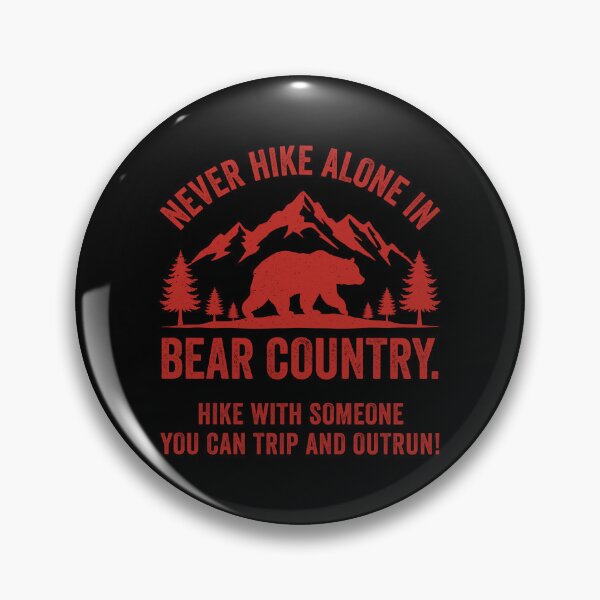 Item preview, Funny Hiking Bear Country Outrun Your Friend Survival Humor Retro designed and sold by RareBunny.