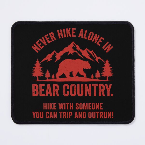 Item preview, Funny Hiking Bear Country Outrun Your Friend Survival Humor Retro designed and sold by RareBunny.