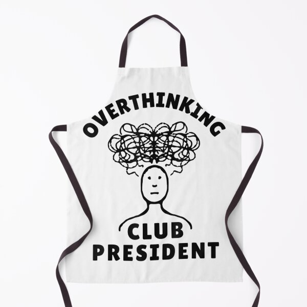 Item preview, Funny Overthinking Club President T-Shirt designed and sold by RKdrawings.