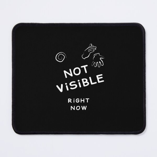 Item preview, Not Visible Right Now Shirt White – Cute Minimal Introvert Design with Small Hands | Clean Aesthetic Funny Statement Funny designed and sold by unique art and design.