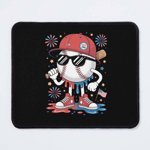 Item preview, 250th Anniversary USA Independence Baseball ice Cream drip designed and sold by TyraYoung.