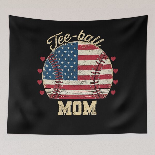 Item preview, Patriotic Tee Ball Mom Baseball Shirt designed and sold by LashondaGreen89.