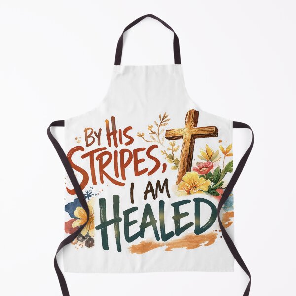 Item preview, By His Stripes, I Am Healed – Christian Quote Art designed and sold by lindalifepeace.